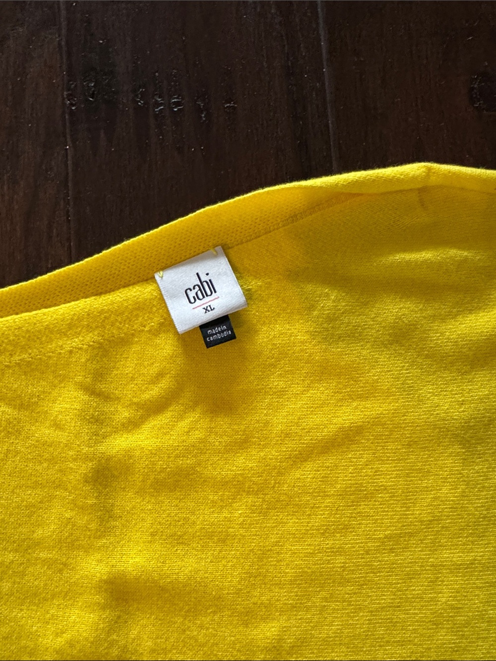 CABI Women's Bright Yellow Off-Shoulder Sweater Style#6167 - Picture 2 of 7